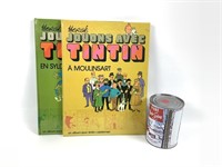 2 x livres Jouons avec Tintin