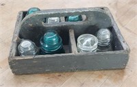 Vintage Insulators, Wooden tool Box