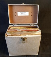 Original Capitol Record Case FULL of 45's