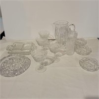 Various cut glass crystal
