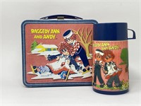 1973 Raggedy Ann & Andy Lunchbox w/ Thermos