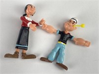 (2) Popeye The Sailorman Bendable Figures