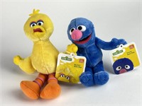 (2) GUND Sesame Street 6.5" Plush Dolls w/ Tags