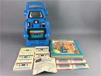 Vintage PLAYSKOOL Casey Robot w/ Tapes & Books