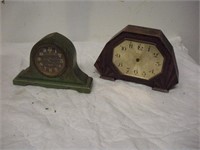 2 Mantle Clocks, Tallest 6 inches