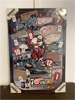 20" x 30" 70th Anniversary Wood Red Wings Decor