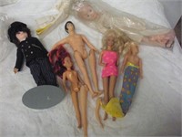Elvis Doll and Barbies