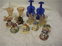 Bottles, Candlestick Holders, Small Houses