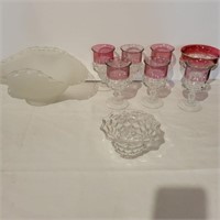 Vintage Indiana glass goblets