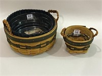 Lot of 2 Longaberger Collector Club Baskets