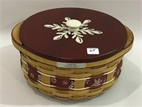 2010 Longaberger Falling Snow Basket