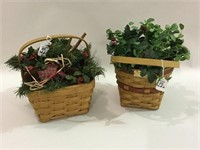 Lot of 2 Longaberger Baskets Including 1988 Lg.