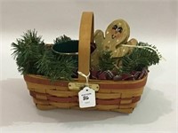 1990 Longaberger Gingerbread Basket w/ Liner