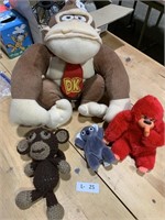 Stuffed Animals - Donkey Kong, etc.
