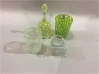 Lot of 4 Including Yellow Opalescent 4 In Tumbler,