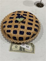 Blueberry Pie Covered Plate