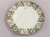 Lg. 14 Inch Round Christmas Plate Tiffany & Co.