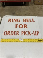 Metal Sign - "Ring Bell"  24x18