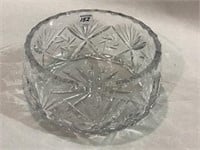 Quality Ornate Lead Crystal Serving Bowl