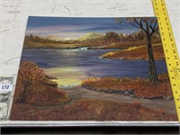 Lake & Mountain Painting Arkansas Painting