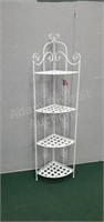 Decorative metal frame collapsible corner shelf,