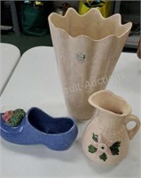 3 pcs Vintage pottery - Shawnee genuine