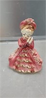 3 Vintage porcelain figurines- 1950s 4.75 in tall;