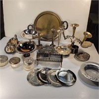 Various metal serve ware