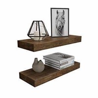 case pk. 6 Bamfox bamboo floating wall shelves