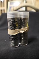 2 Rolls 2005 P&D Buffalo Nickels