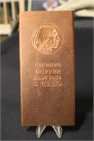 1 pound .999 Pure Copper Bar