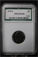 1976-S PR70 Dcam Certified Jefferson Nickel