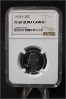 1978-S PF69 Ultra Cameo Quarter Certified