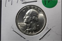 1948 Uncirculated Washington Silver Quarter