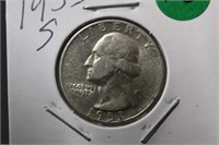 1953-S Washington Silver Quarter