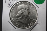 1949-S Franklin Silver Half Dollar
