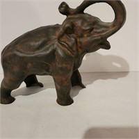 Cast iron elephant bank