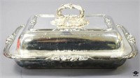 Silver Plate Covered Serving Dish