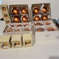 Various copper colored ornaments