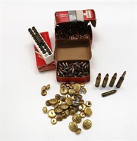 Assorted Police Buttons and Ammunition