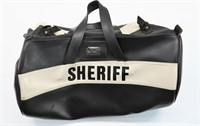 Vintage Leather Sheriff Duffle Bag