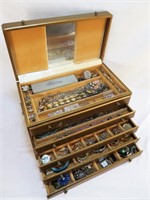 Mid-Century Jewelry Box FULLOF JEWELRY!!