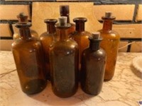 8 Apothecary Bottles