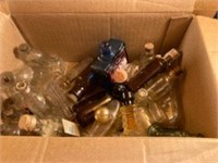 Box Lot of Medicine & Perfume Bottles
