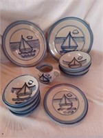 11 MA. Hadley Handmade Sailboat Pottery