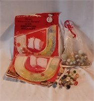 3 NOS Marble King Marbles as found