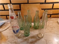 6 Soda Bottles incl Clarksburg, Wheeling WV