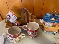 Misc Lot Campbell's Mugs, Truck, Cookie Jar