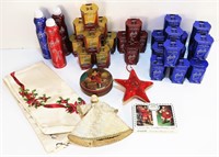 Large Lot of Christmas Candles & More!