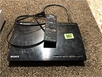 Blue-ray DVD player, Sony,  with remote